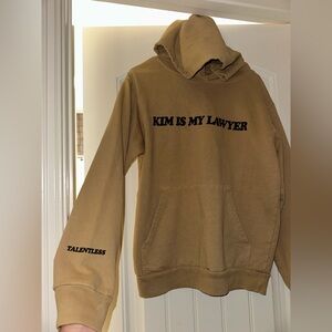 TALENTLESS Tan Hoodie - Kim Is My Lawyer